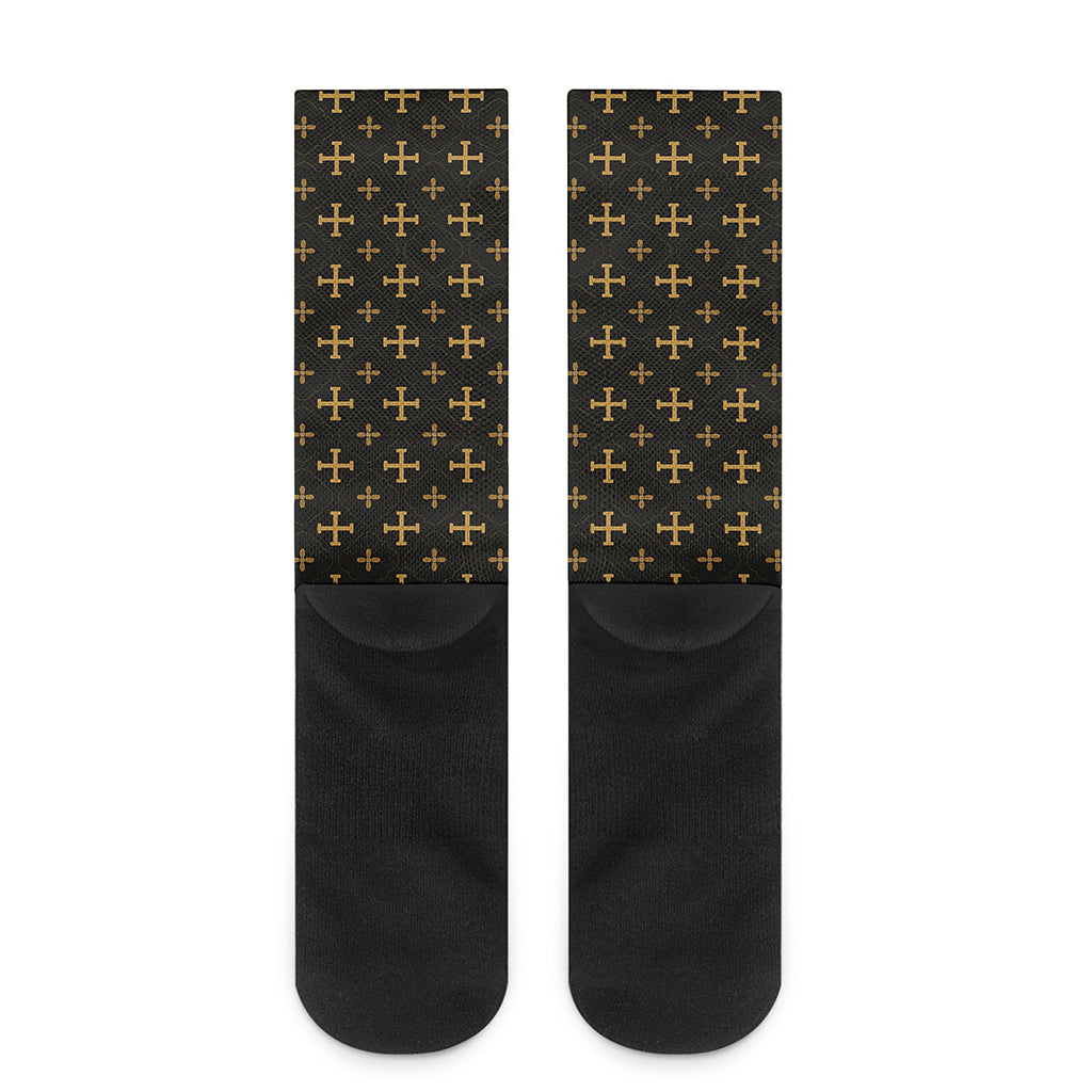 Orthodox Christian Pattern Print Crew Socks