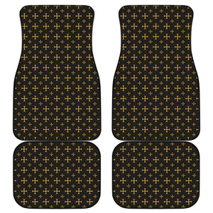 Orthodox Christian Pattern Print Front and Back Car Floor Mats