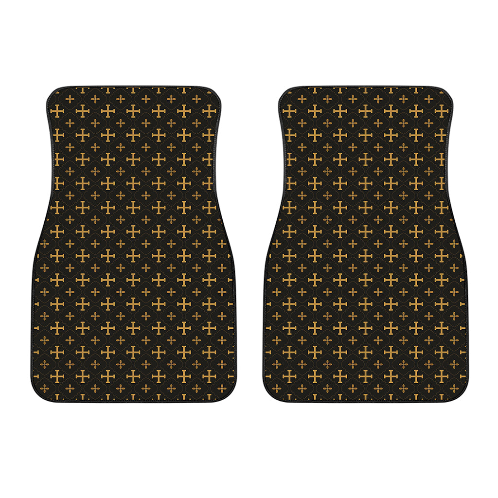 Orthodox Christian Pattern Print Front Car Floor Mats