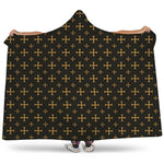 Orthodox Christian Pattern Print Hooded Blanket