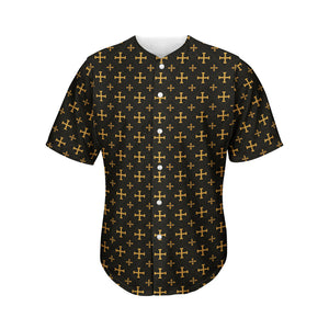 Orthodox Christian Pattern Print Men's Baseball Jersey