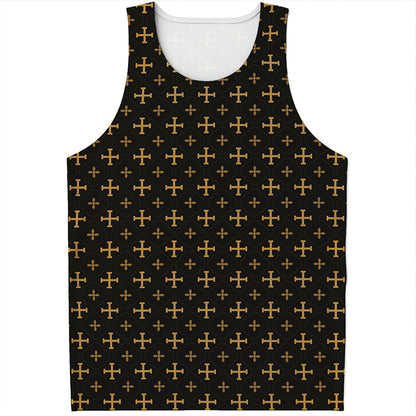 Orthodox Christian Pattern Print Men's Tank Top