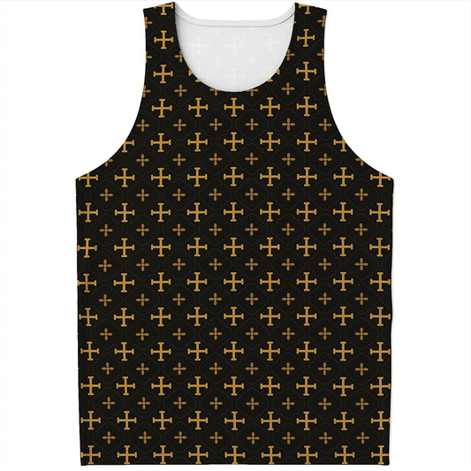 Orthodox Christian Pattern Print Men's Tank Top