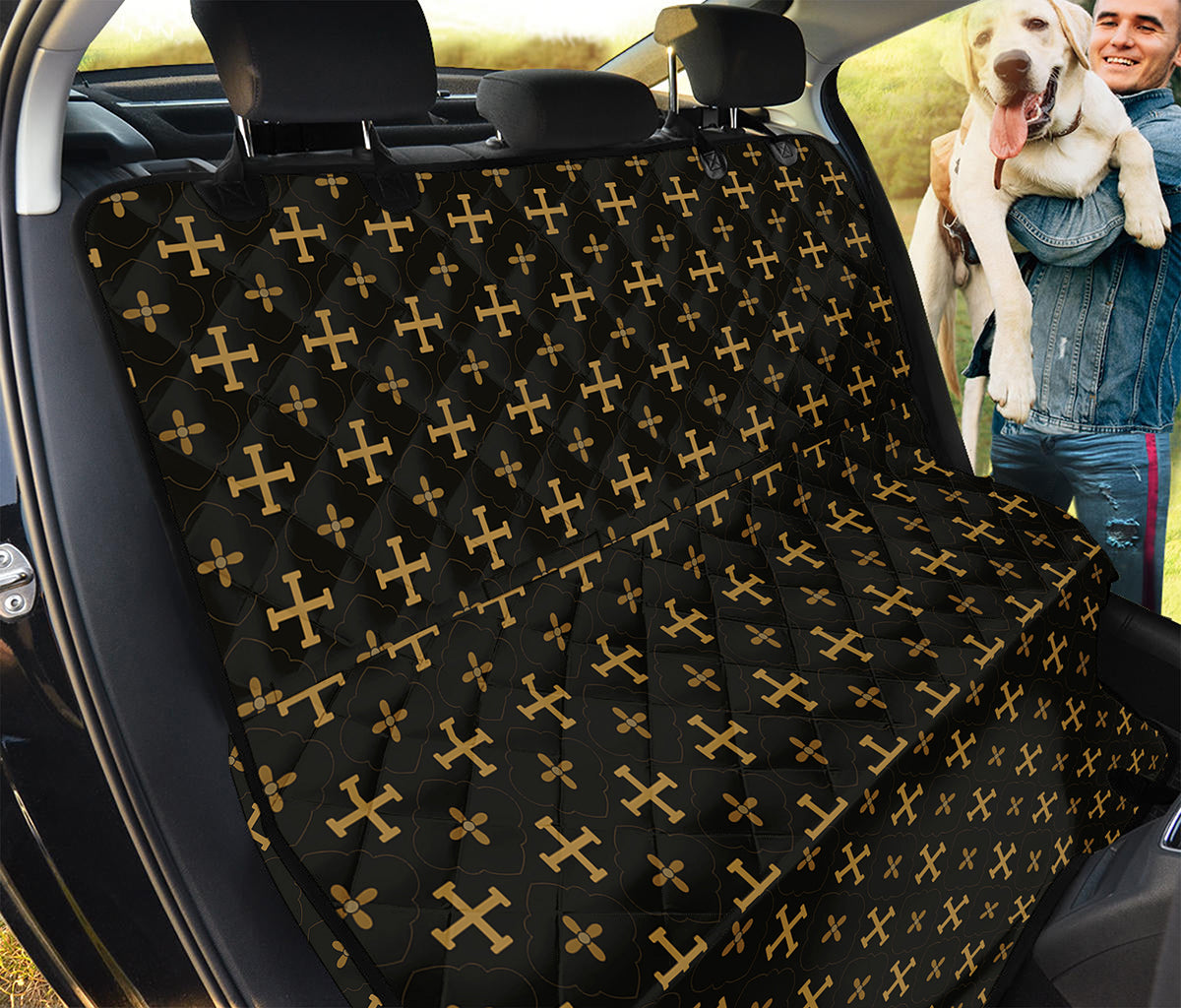 Orthodox Christian Pattern Print Pet Car Back Seat Cover