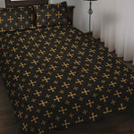 Orthodox Christian Pattern Print Quilt Bed Set