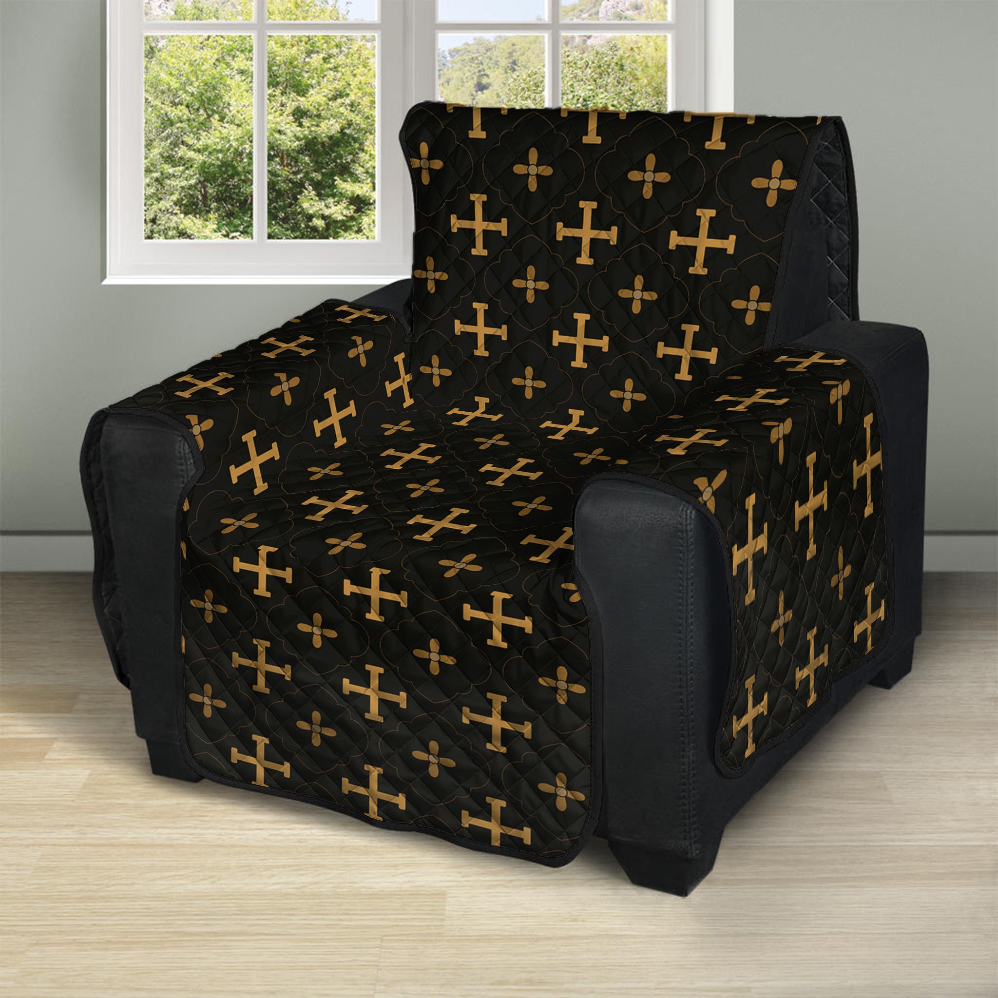 Orthodox Christian Pattern Print Recliner Protector