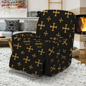 Orthodox Christian Pattern Print Recliner Slipcover