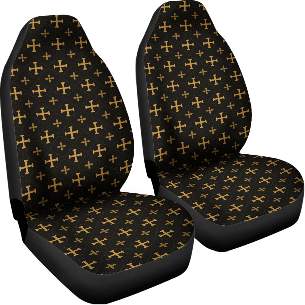 Orthodox Christian Pattern Print Universal Fit Car Seat Covers