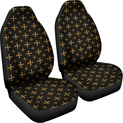 Orthodox Christian Pattern Print Universal Fit Car Seat Covers