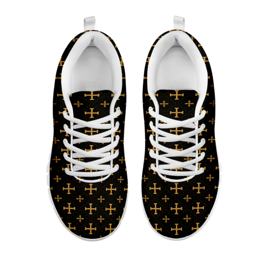 Orthodox Christian Pattern Print White Sneakers