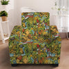 Outdoor Camping Pattern Print Armchair Slipcover