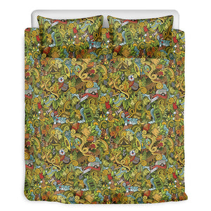 Outdoor Camping Pattern Print Duvet Cover Bedding Set