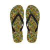 Outdoor Camping Pattern Print Flip Flops