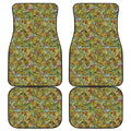 Outdoor Camping Pattern Print Front and Back Car Floor Mats