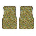 Outdoor Camping Pattern Print Front Car Floor Mats