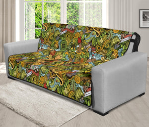 Outdoor Camping Pattern Print Futon Protector