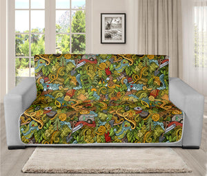 Outdoor Camping Pattern Print Futon Protector