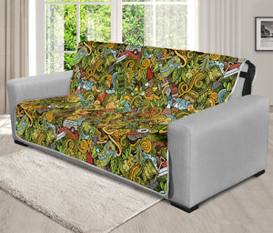 Outdoor Camping Pattern Print Futon Protector