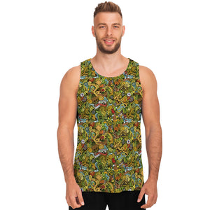 Outdoor Camping Pattern Print Men's Tank Top