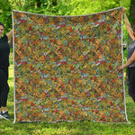 Outdoor Camping Pattern Print Quilt