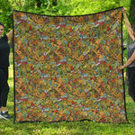 Outdoor Camping Pattern Print Quilt