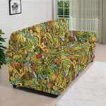 Outdoor Camping Pattern Print Sofa Cover