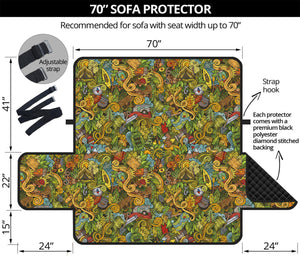 Outdoor Camping Pattern Print Sofa Protector