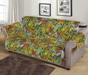 Outdoor Camping Pattern Print Sofa Protector