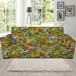 Outdoor Camping Pattern Print Sofa Slipcover