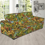 Outdoor Camping Pattern Print Sofa Slipcover