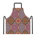 Oval Bohemian Mandala Patchwork Print Apron