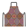 Oval Bohemian Mandala Patchwork Print Apron