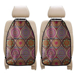 Oval Bohemian Mandala Patchwork Print Car Seat Organizers