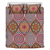 Oval Bohemian Mandala Patchwork Print Duvet Cover Bedding Set