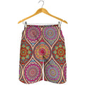 Oval Bohemian Mandala Patchwork Print Men's Shorts
