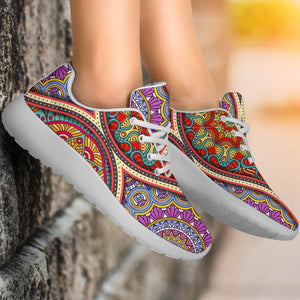 Oval Bohemian Mandala Patchwork Print Sport Shoes GearFrost