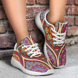 Oval Bohemian Mandala Patchwork Print Sport Shoes GearFrost