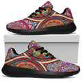 Oval Bohemian Mandala Patchwork Print Walking Shoes