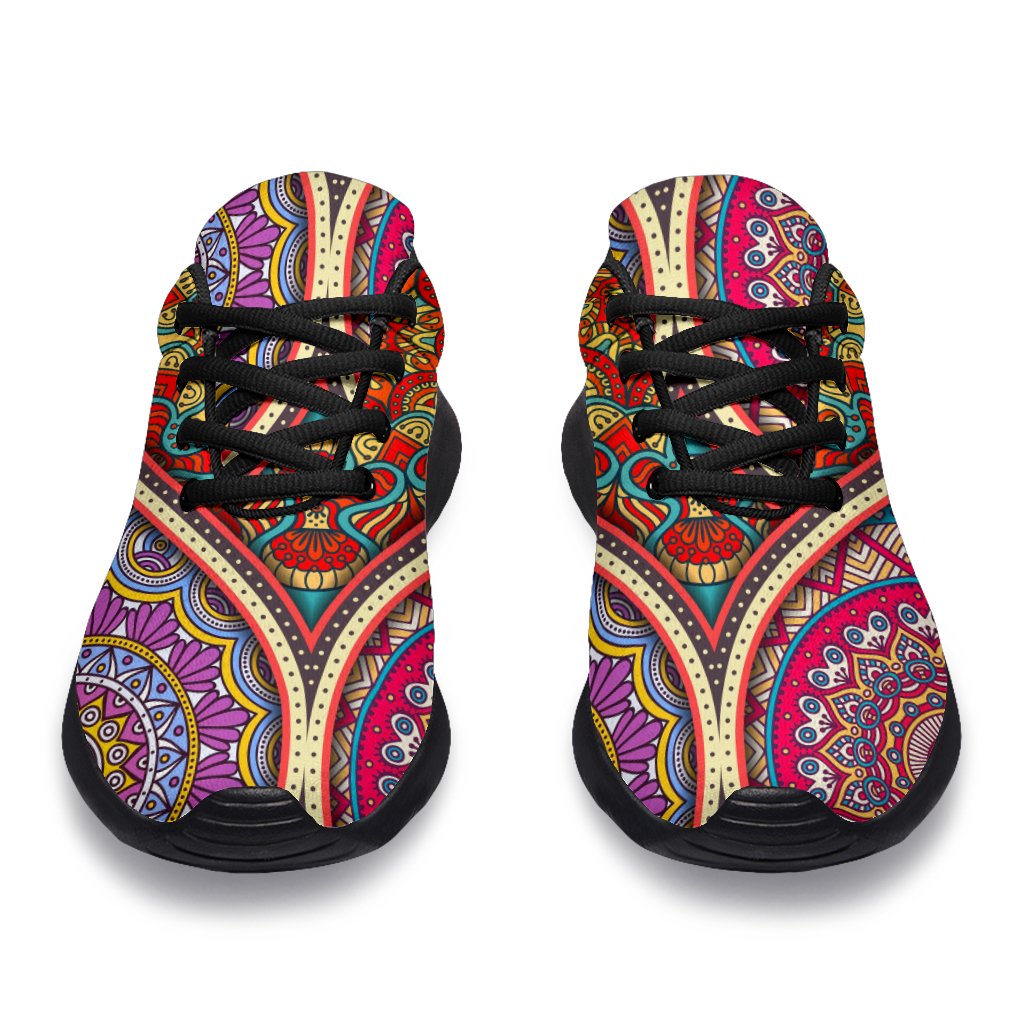 Oval Bohemian Mandala Patchwork Print Sport Shoes GearFrost