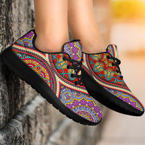 Oval Bohemian Mandala Patchwork Print Sport Shoes GearFrost