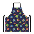 Owl And Star Pattern Print Apron