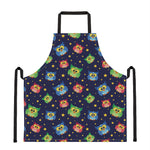 Owl And Star Pattern Print Apron