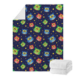 Owl And Star Pattern Print Blanket