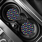 Owl And Star Pattern Print Car Coasters