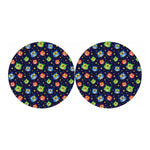 Owl And Star Pattern Print Car Coasters