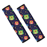 Owl And Star Pattern Print Car Seat Belt Covers