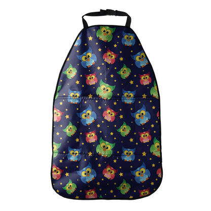 Owl And Star Pattern Print Car Seat Organizers