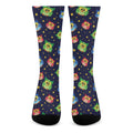 Owl And Star Pattern Print Crew Socks