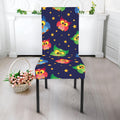 Owl And Star Pattern Print Dining Chair Slipcover