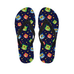 Owl And Star Pattern Print Flip Flops